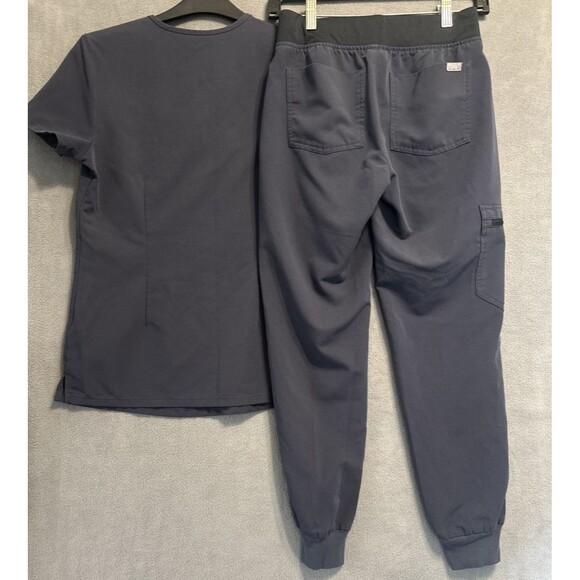 Figs Scrub Set Zamora Jogger Womens XXS Petite Catarina Top Navy Blue Nursing - Picture 2 of 9